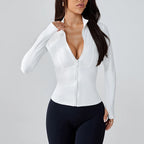 Women’s Lightweight Running & Workout Jacket – Quick-Dry Sun Protection Activewear