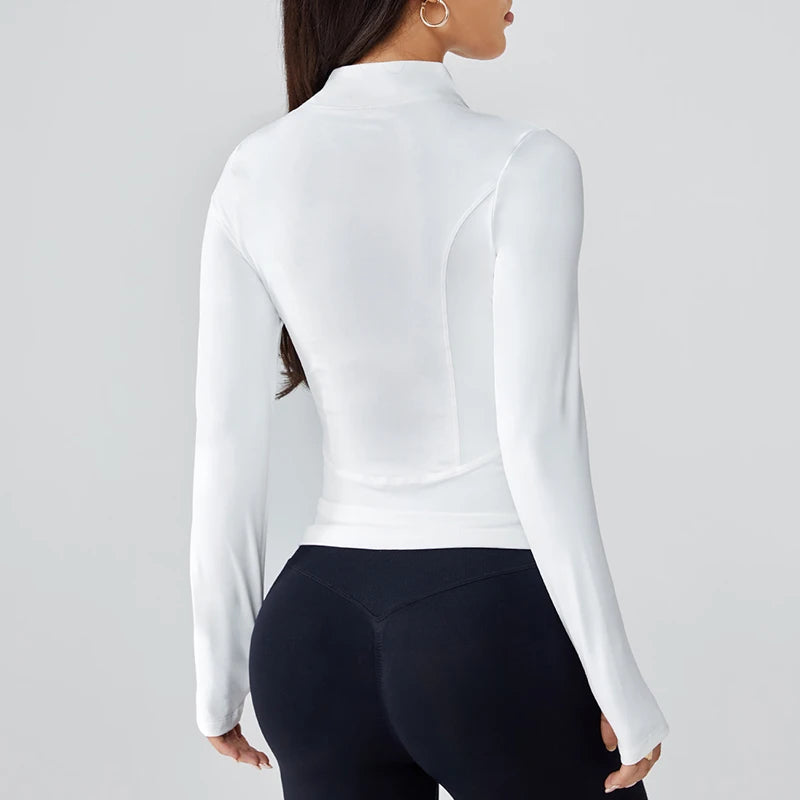 Women’s Lightweight Running & Workout Jacket – Quick-Dry Sun Protection Activewear
