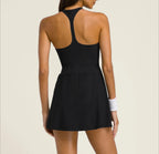 Women’s Tennis Dress with Built-In Shorts – Lightweight Padel & Activewear