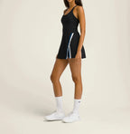 Women’s Tennis Dress with Built-In Shorts – Lightweight Padel & Activewear