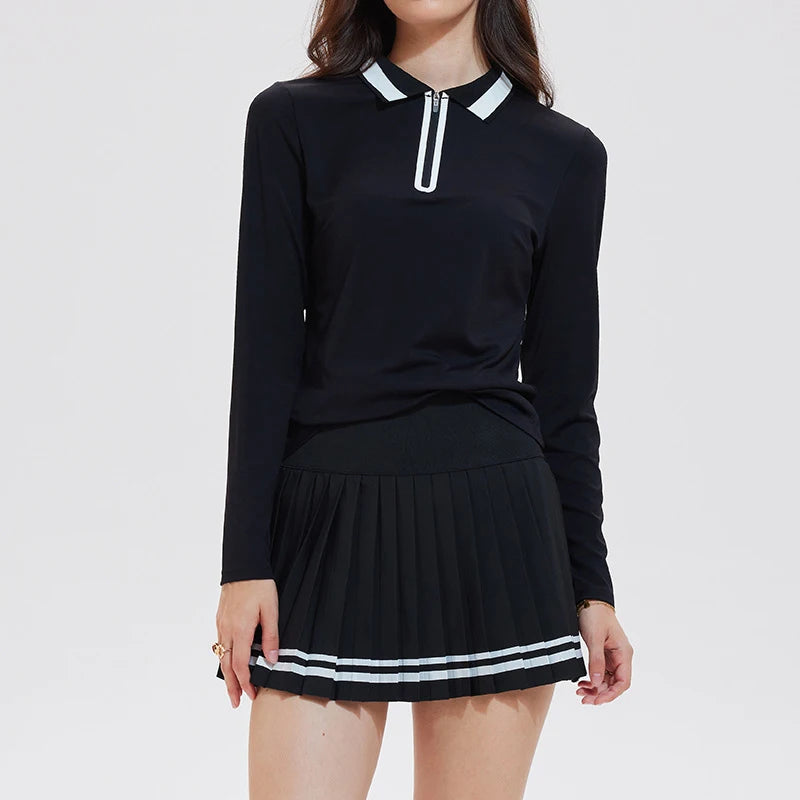 Cloud Performance Set – Women’s Tennis Skirt & Zip Court Top
