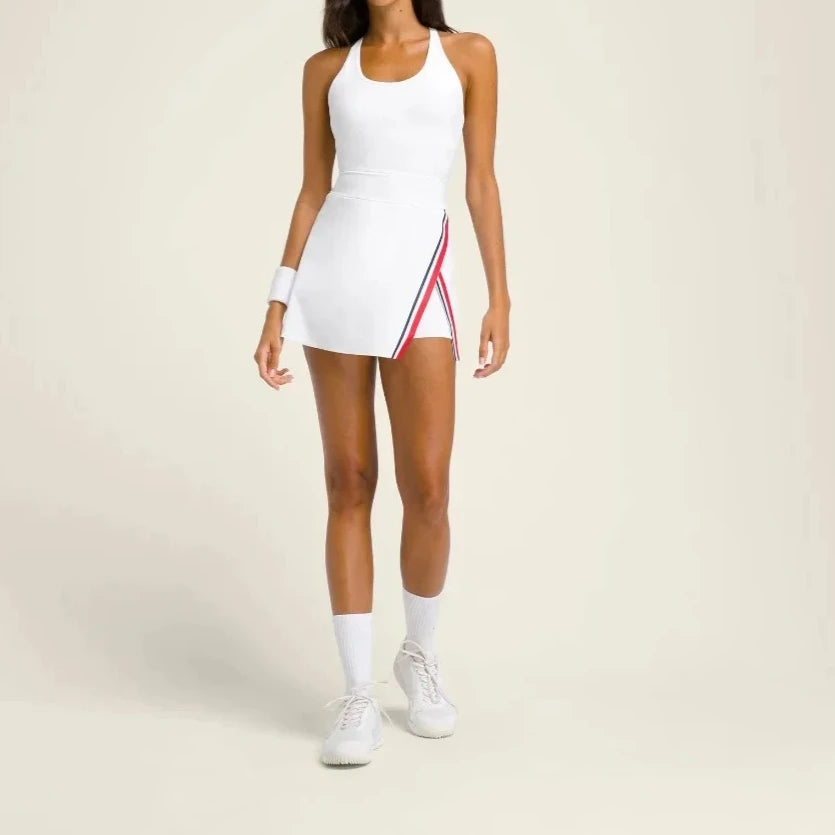 Women’s Tennis Dress with Built-In Shorts – Lightweight Padel & Activewear