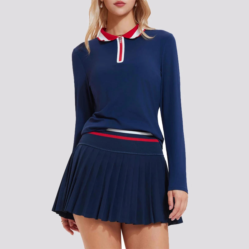 Cloud Performance Set – Women’s Tennis Skirt & Zip Court Top