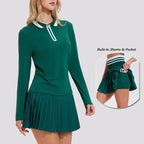 Cloud Performance Set – Women’s Tennis Skirt & Zip Court Top