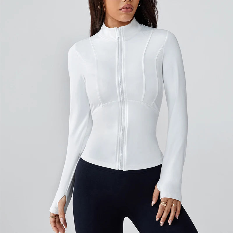 Women’s Lightweight Running & Workout Jacket – Quick-Dry Sun Protection Activewear