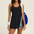 Women’s Tennis Dress with Built-In Shorts – Lightweight Padel & Activewear