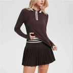Cloud Performance Set – Women’s Tennis Skirt & Zip Court Top