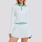 Cloud Performance Set – Women’s Tennis Skirt & Zip Court Top