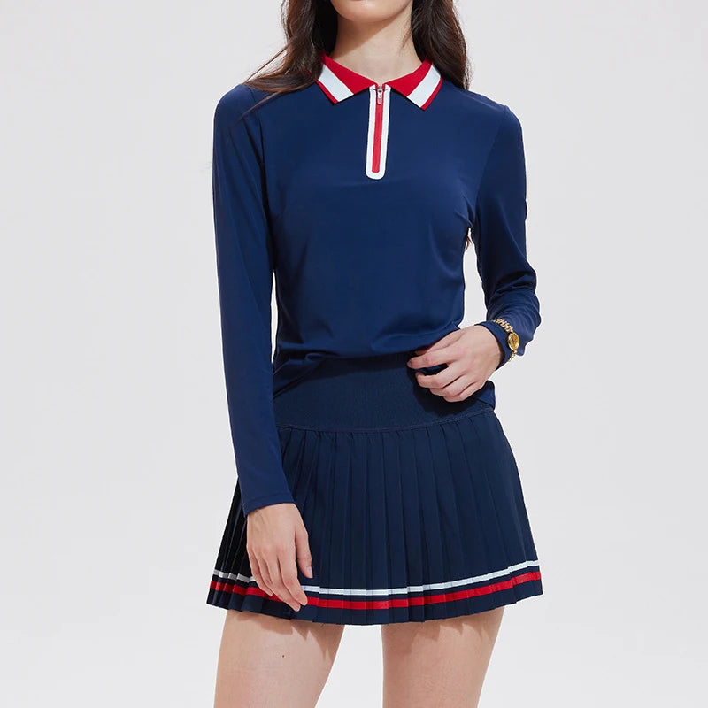 Cloud Performance Set – Women’s Tennis Skirt & Zip Court Top
