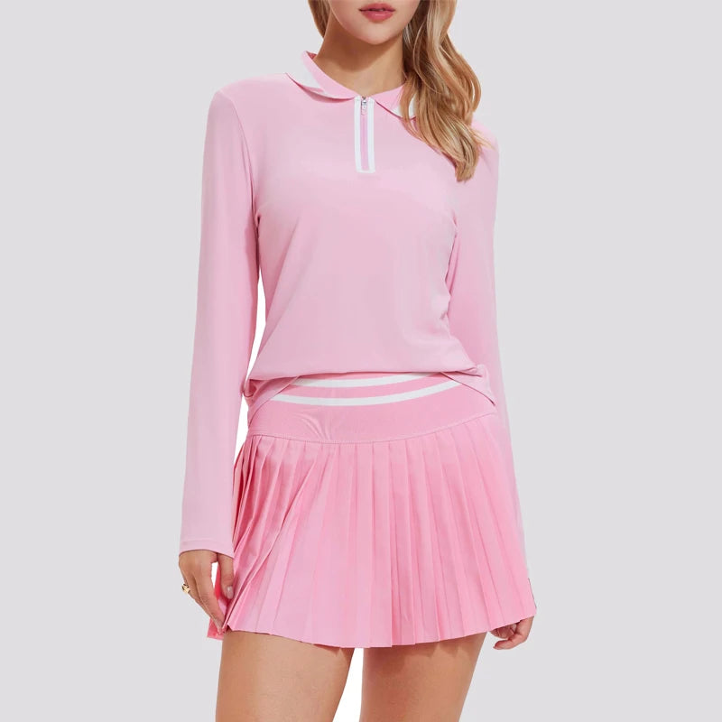 Cloud Performance Set – Women’s Tennis Skirt & Zip Court Top